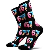 Bcefuho 67 Socks Ice Cream 6 7 Meme Novelty Six Seven Crew Socks Funny Gifts For Boys Girls Men Women 67 Design Funny Socks
