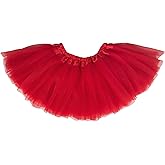 Dancina Tutu Skirt for Girls Ages 0M–13Y – Baby, Toddler, Little & Big Kid Sizes – Fluffy Tulle with Soft Elastic Waist