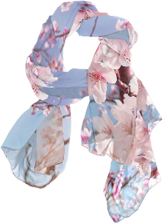 Amazon さくら 春 きれい ストール スカーフ レディース 肌触り 柔らかい 薄手 ショール 冷房防寒 日焼け止め 通勤 オフィス 旅行 ギフト プレゼント スカーフ 通販