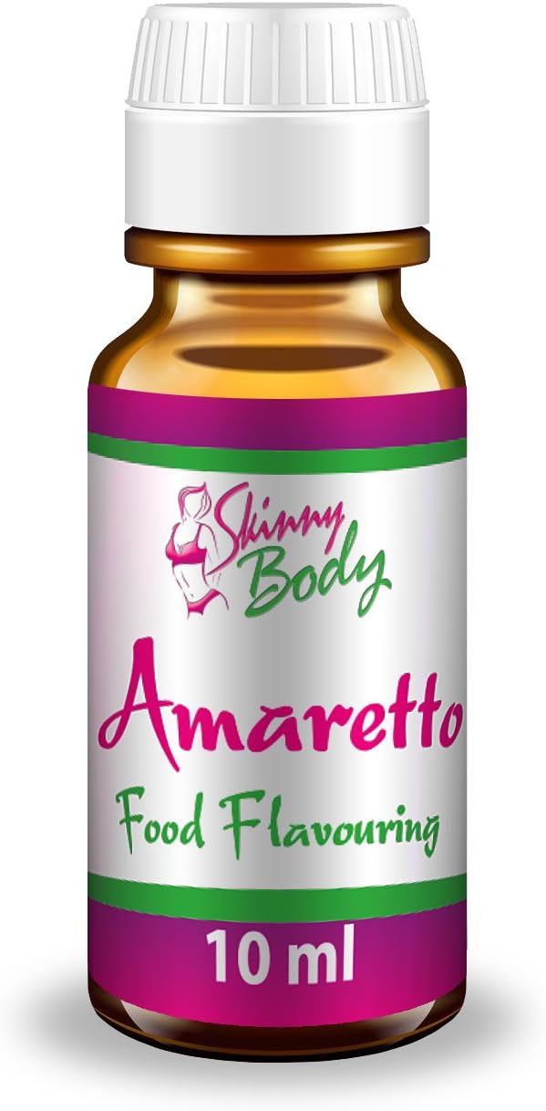 Skinny Body Food Flavourings 10 ml, Various Flavours, Sugar Free, Fat Free, Low Carb (Amaretto)