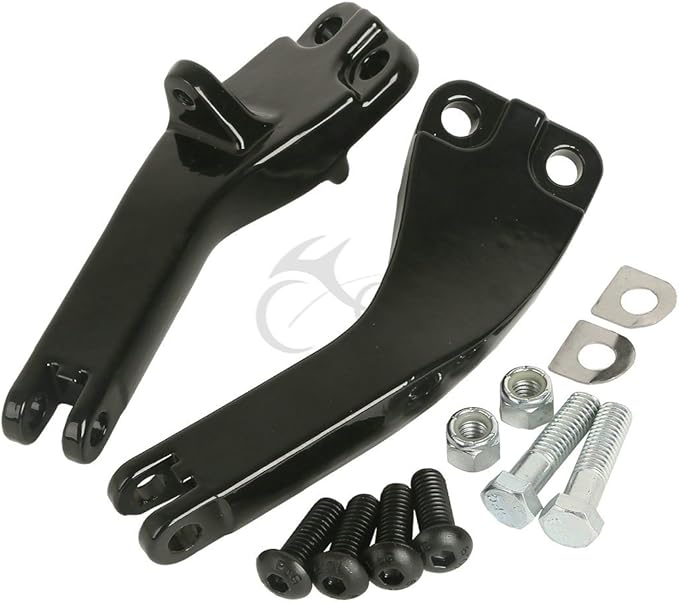 TCMT Passenger Foot Peg Mounting Brackets Mount Kit For Harley Dyna
