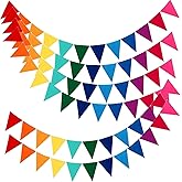 CNHBSS 6 Sets Colorful Pennant Banner Flags Multicolor Bunting String Triangle Flags,Garland for Grand Opening, Carnival Theme Birthday Party Decoration Outdoor Events Classroom Decor