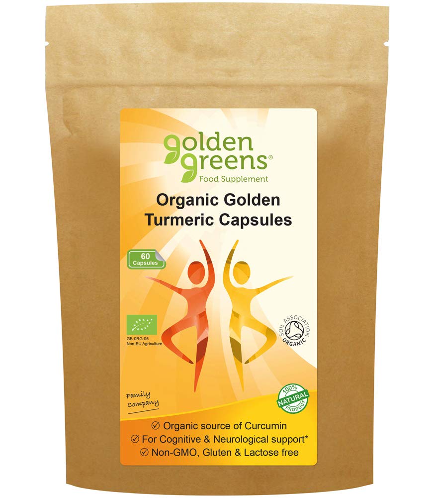 Golden Greens Organic Golden Turmeric Capsules 60 x 400mg