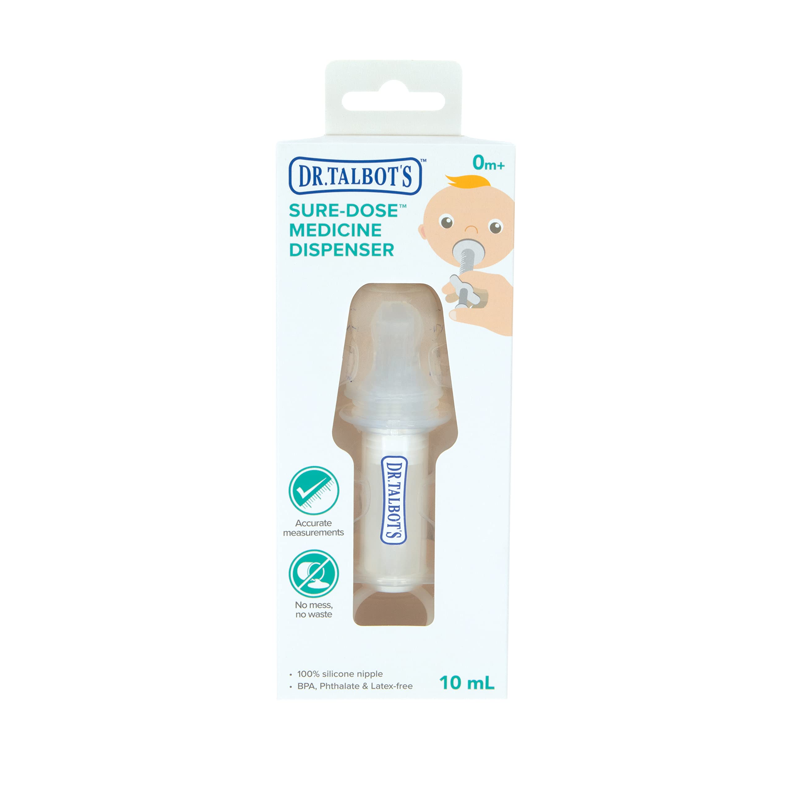 Dr. Talbot's Sure-Dose Baby Medicine Dispenser - 10ml - 0+ Months