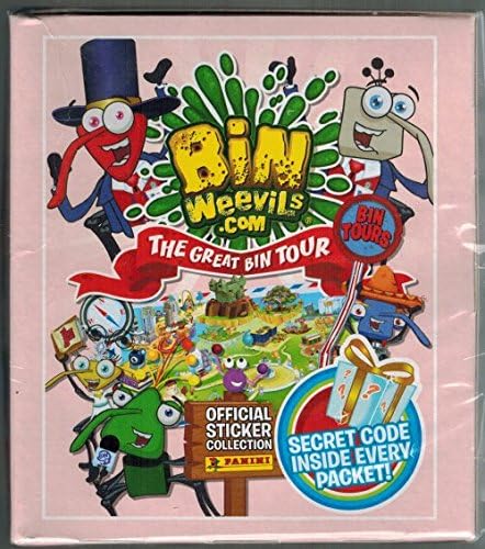 BIN WEEVILS STICKER COLLECTION - 50 PACKS - FULL BOX - THE GREAT BIN TOUR