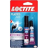Loctite Super Glue Plastics Bonding System with Activator, Clear Superglue, Cyanoacrylate Adhesive Instant Glue, Quick Dry - 