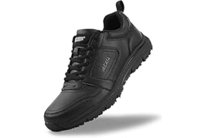 Jacata Non Slip Work Shoes for Men/Women Food Service Arch Support Comfortable Chef Walking Shoes Restaurant Kitchen Crews Health Care Sneakers