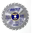 IRWIN Tools MARATHON Carbide Cordless Circular Saw Blade, 5 1/2-Inch, 18T Carded (14011)
