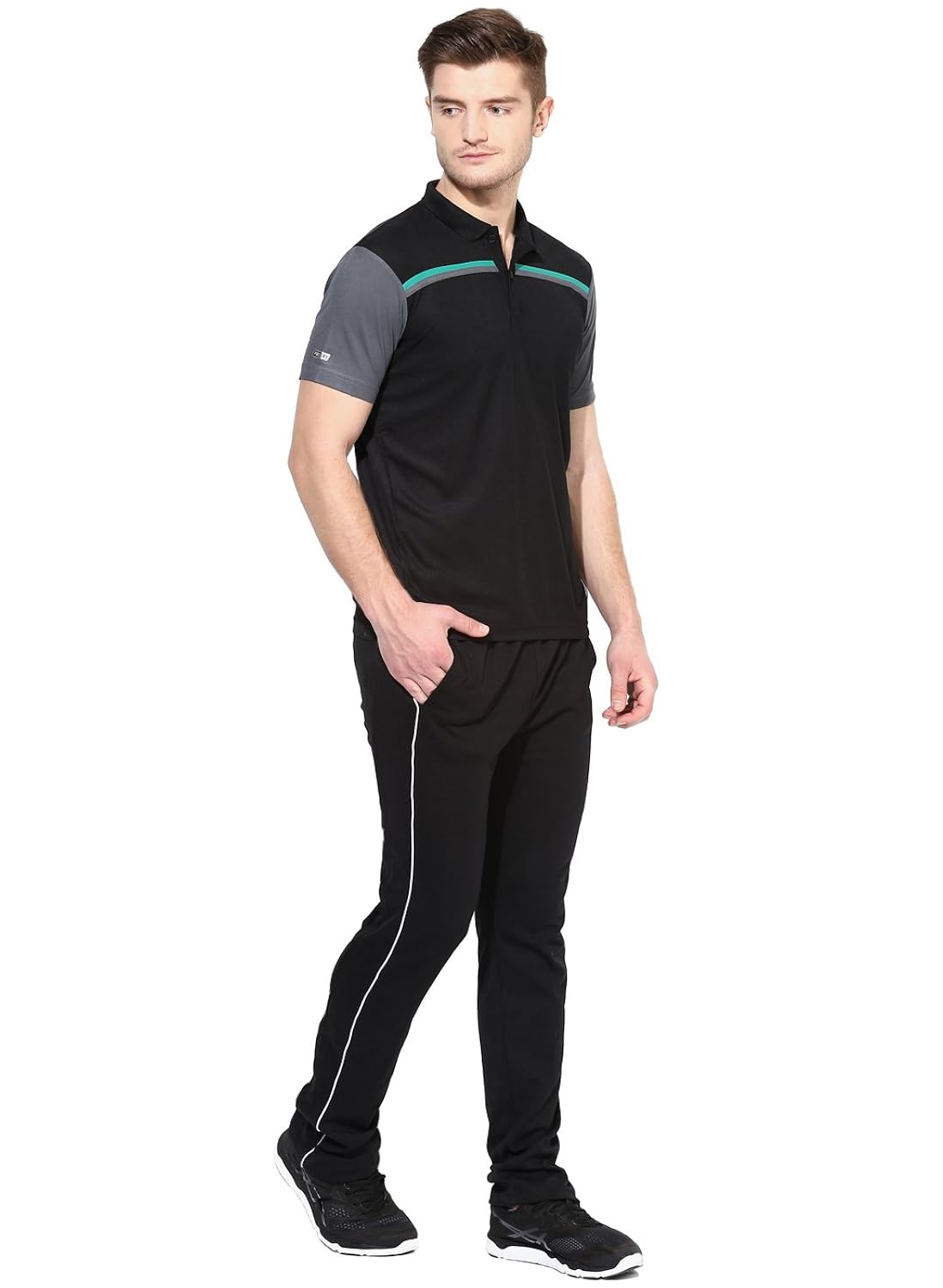 thread swag men&rsquo;s cotton lounge pants - black