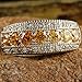 Psiroy 925 Sterling Silver Plated Simulated Morganite Half Eternity Band Ring Size 8