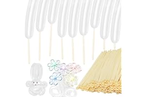 HYKJNBW 100Pcs Clear 260 Balloons, Long Balloon for Tying Balloon Arch, Long Skinny Clear Balloons for Twisting Ballons Animal balloons Birthday Party Wedding Festival Decorations