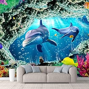 Wall Mural The Beautiful Undersea World Removable Self-Adhesive Large Wallpaper - 66x96 inches