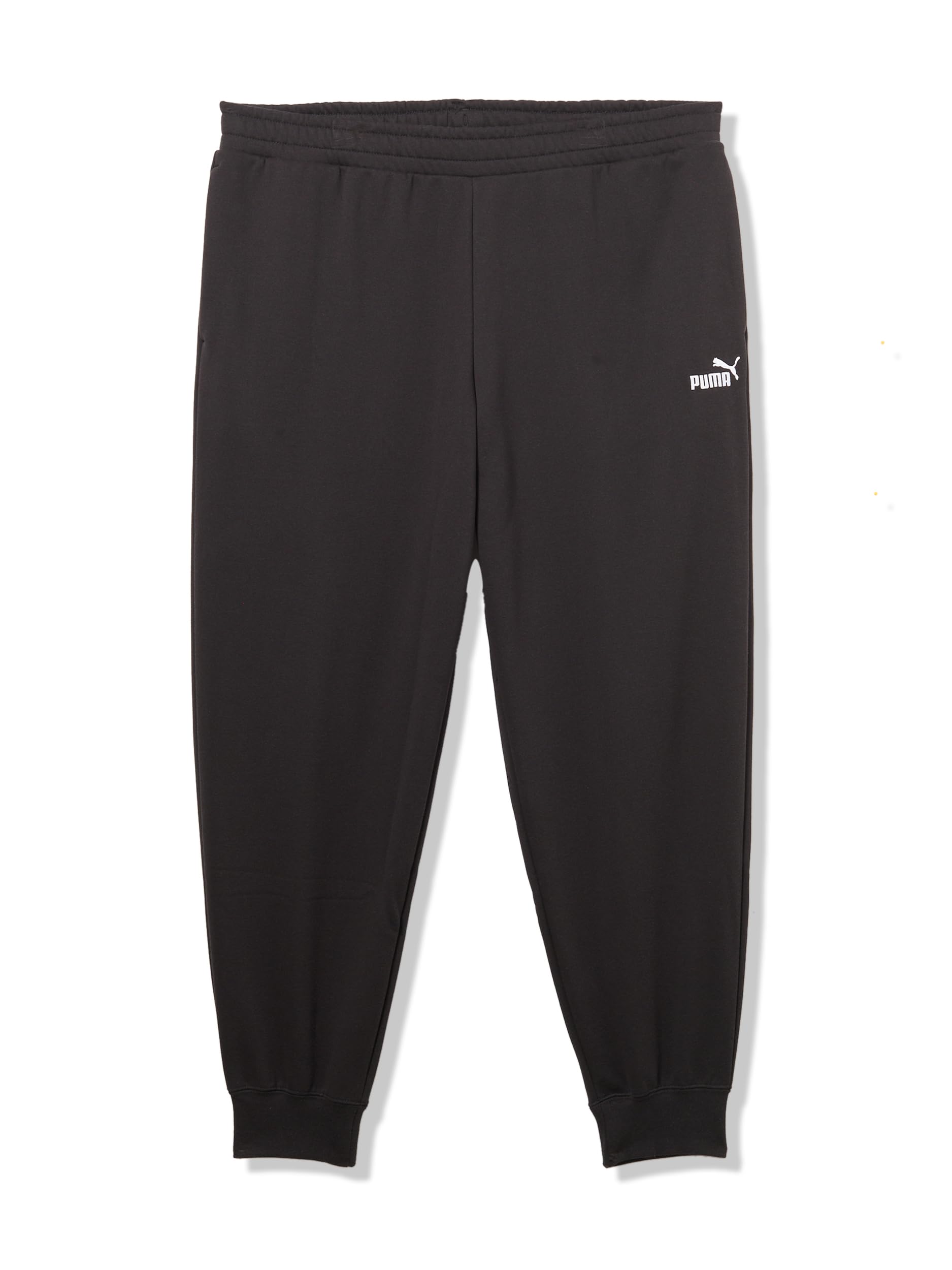PUMA Men’s Essentials Fleece Sweatpants (Available in Big & Tall), Black Closed Leg SS25, Large