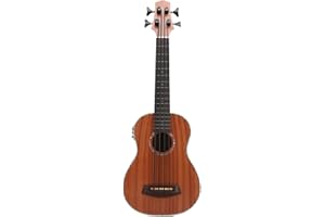 Acoustic Bass Guitar 4 String Acoustic Electro Acoustic Acoustic Guitar Ukulele Wooden with Equalizer for Concert