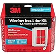 3M Indoor Window Insulation, Insulator Kit for 2 Windows 3ft x 5ft, Keeps Cold Air Out and Warm Air In, Includes Heat Shrink Window Film and Scotch Window Film Mounting Tape (2120W-6)