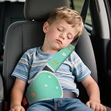 URAQT Car Seat Belt Pads 2PCS Green Lion Pattern Kids Universal Protector