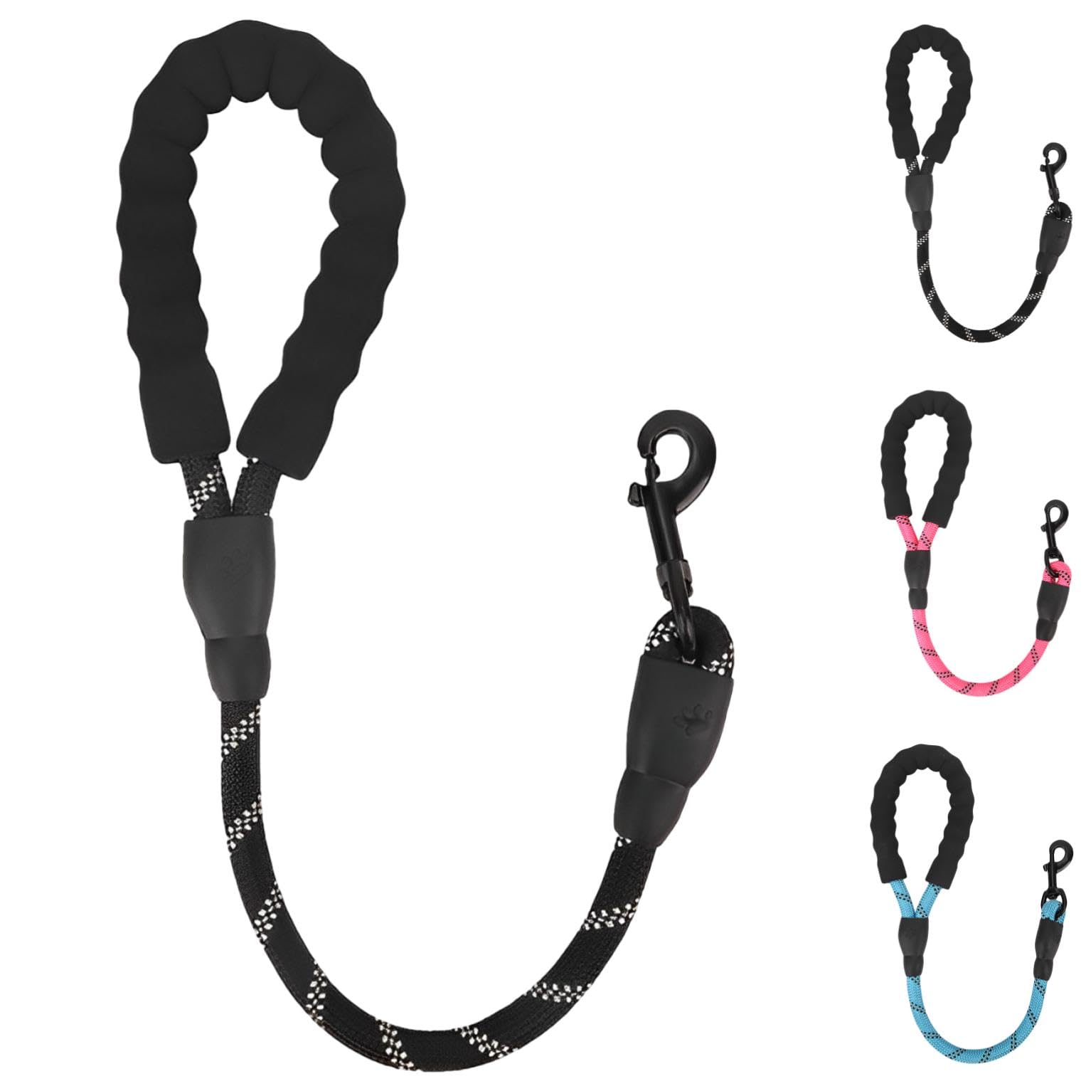 fogman ショートリード 短引き 60cm 犬 大型犬 コントロール 散歩 安心 シンプル (ブラック)商品画像