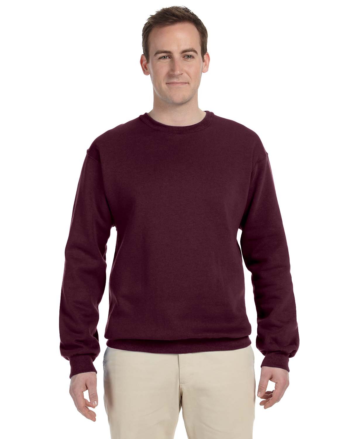 Jerzees - Crewneck Sweatshirt. 562M, 2XL, Maroon