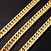 U7 Men Hip Hop Chunky Chain Stainless Steel/Black Gum/18K Gold Plated Jewelry Necklace ,6mm-12mm Wide,22-30