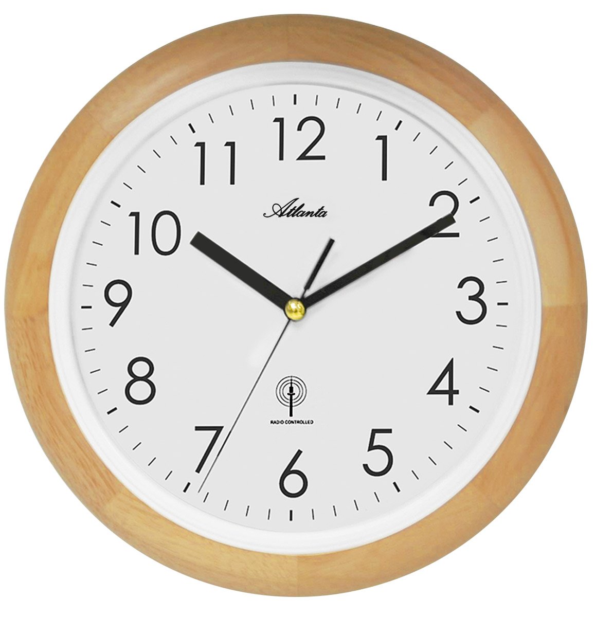 Atlanta Wall Clock Analogue Beech 4323 30