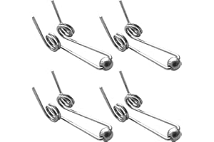 ZZXLLRO 4Pcs Curling Iron Double Torsion Spring Wire, Diameter 1.2mm Perm Rods Stainless Steel Hair Curling Replacement Accessories (Total Length: 24MM)