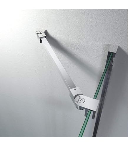 Solid Brass Wall To Glass Support Bar For 8-12mm Thick Tempered Glass Door Connector - View #4