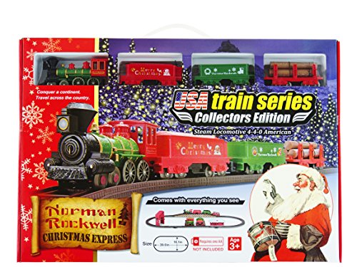 norman rockwell christmas train set