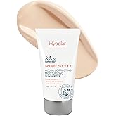 Hybolar Tinted Mineral Face Sunscreen SPF 50 – Broad Spectrum NonComedogenic with Vitamin C Skin Moisturizer for Sensitive Skin & Kids