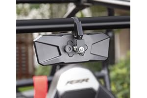 JALWM UTV Rearview Mirror for 1.5" to 2.0" Roll Cage, New RZR Mirrors with Adjustable large field of view, Compatible with Polaris RZR, Can Am Commanders, Honda Pioneer SXS, Kawasaki Mule, Yamaha YXZ