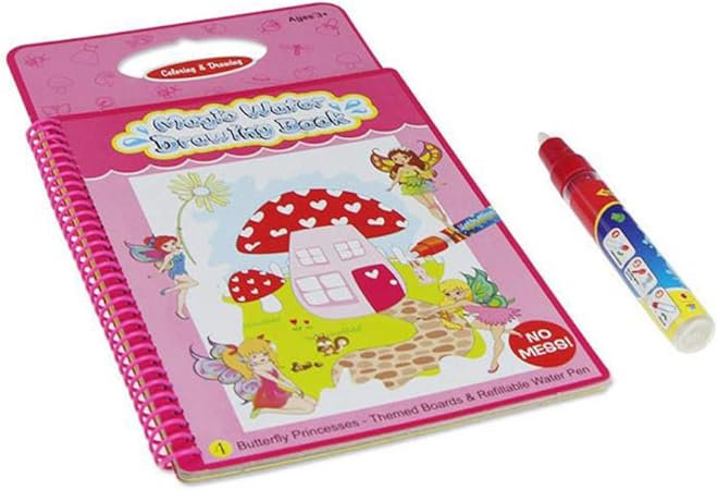 Fornateu Livre De Dessin à Leau Pour Enfants Avec 1 Stylo