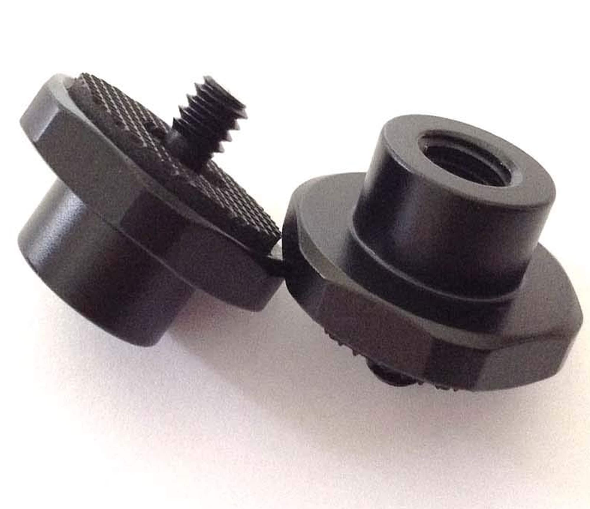 2x 3/8 Hole To 1/4 Conversion Hexagonal Screw Adapter For Microphone Mobile Phone Monitor Stand Camera Tripod Monopod Platform Flash Bracket Lights Hot Shoe Connector Connect Parts Accessories