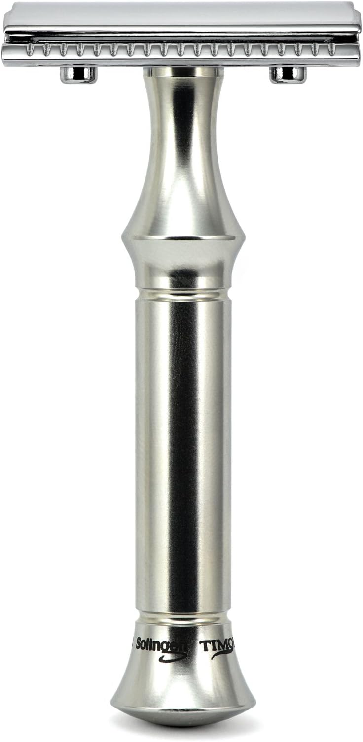 Timor Safety Razor Stainless Steel 80 mm Handle Designed and Made in Germany