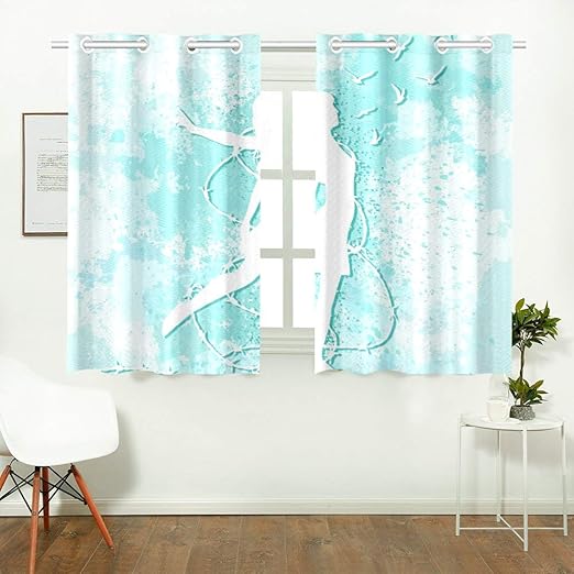 Amazon Com Wiedlkl Yoga Room Darkening Curtains Freedom Concept