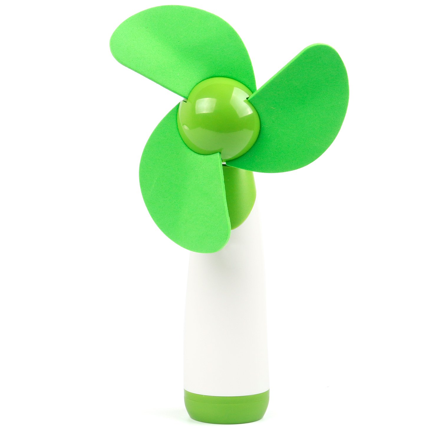 TRIXESHandheld Soft Blade Fan Green Adjustable Head