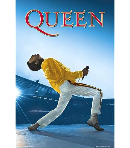 Amazon.com: Trends International Queen - Freddie Mercury Live Wall