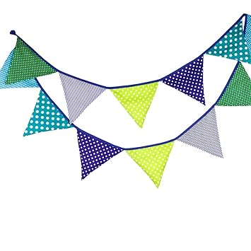 Amazon Com 12 Flags 3 2m Cotton Pennant For Party Wedding Banner