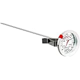 Escali AHC2 NSF Certified Candy/Deep Fry/Confection Thermometer with Extra Dial, 12" Probe, Silver