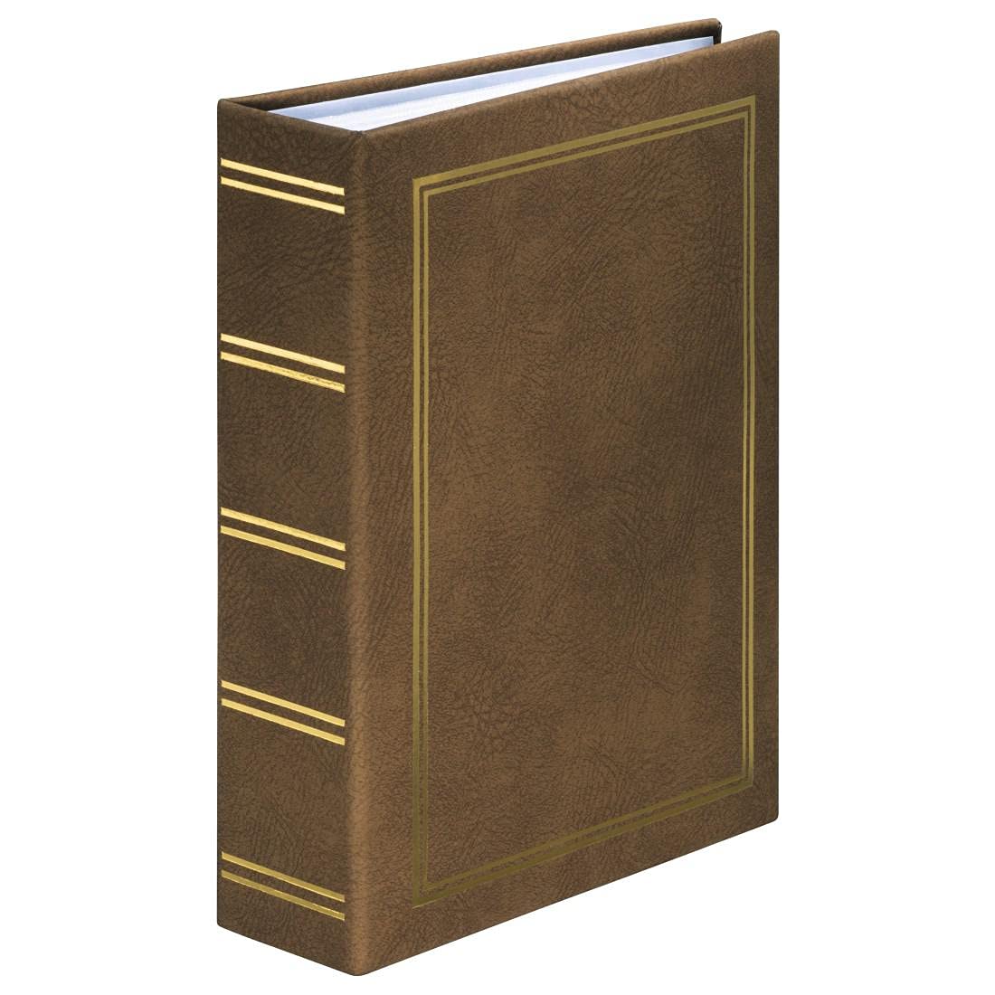 Hama London Memo Slip-in Photo Album 16 x 20.5cm (for 200 Photos 9 x 13 cm Format), Brown