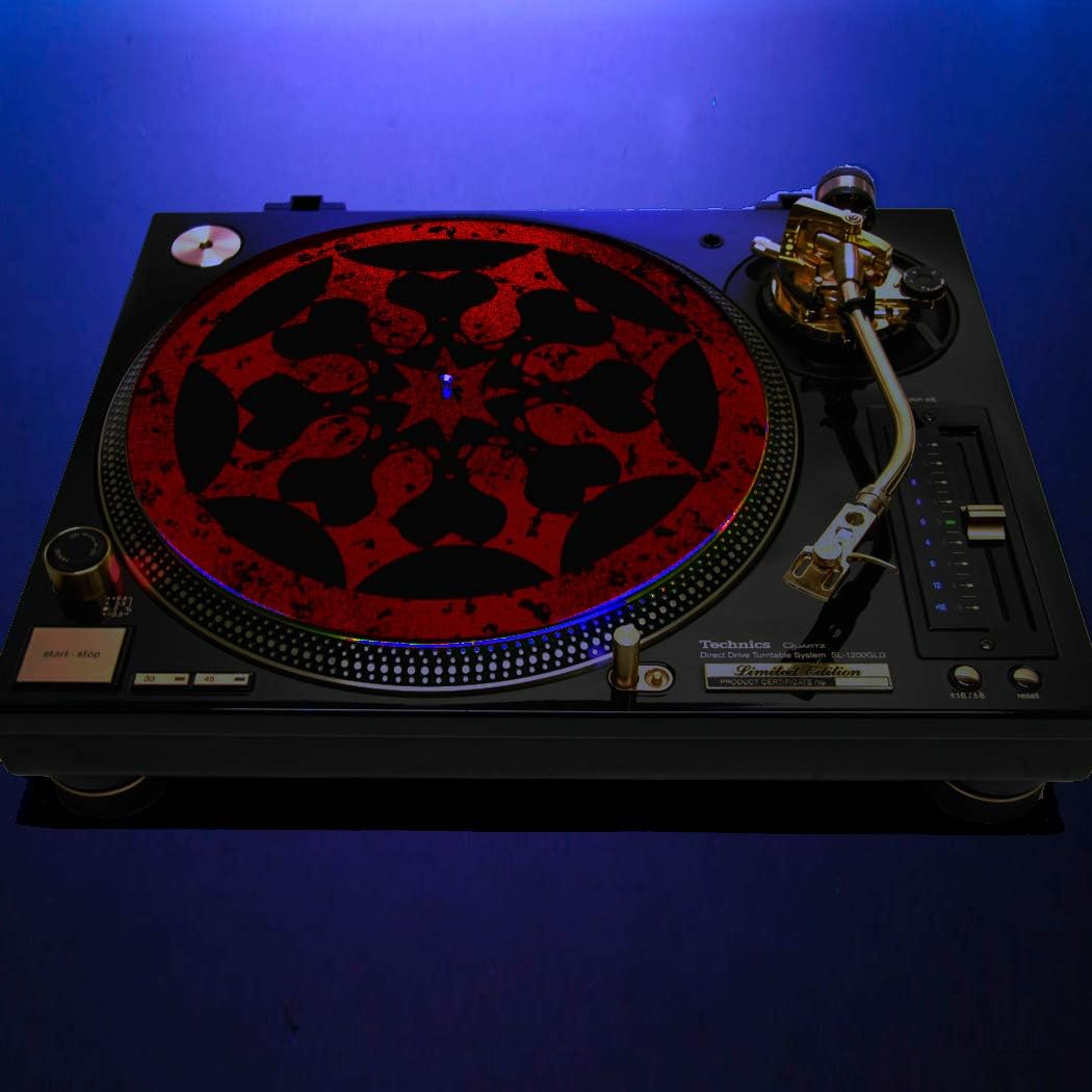 DJ Industries Speaker Glow DJ slipmat LP record player turntable