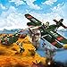 color mogu WW2 Military Aircraft,Artillery and Army Minifigures Building Block Toy for Children Creative Role Play（187 Piece）