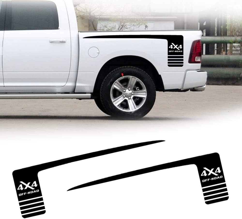 FSXTLLL Car Side Skirt Sticker Stickers Vinyl Decals, For Dodge RAM RAM 1500 Rebel RAM 2500 RAM 3500