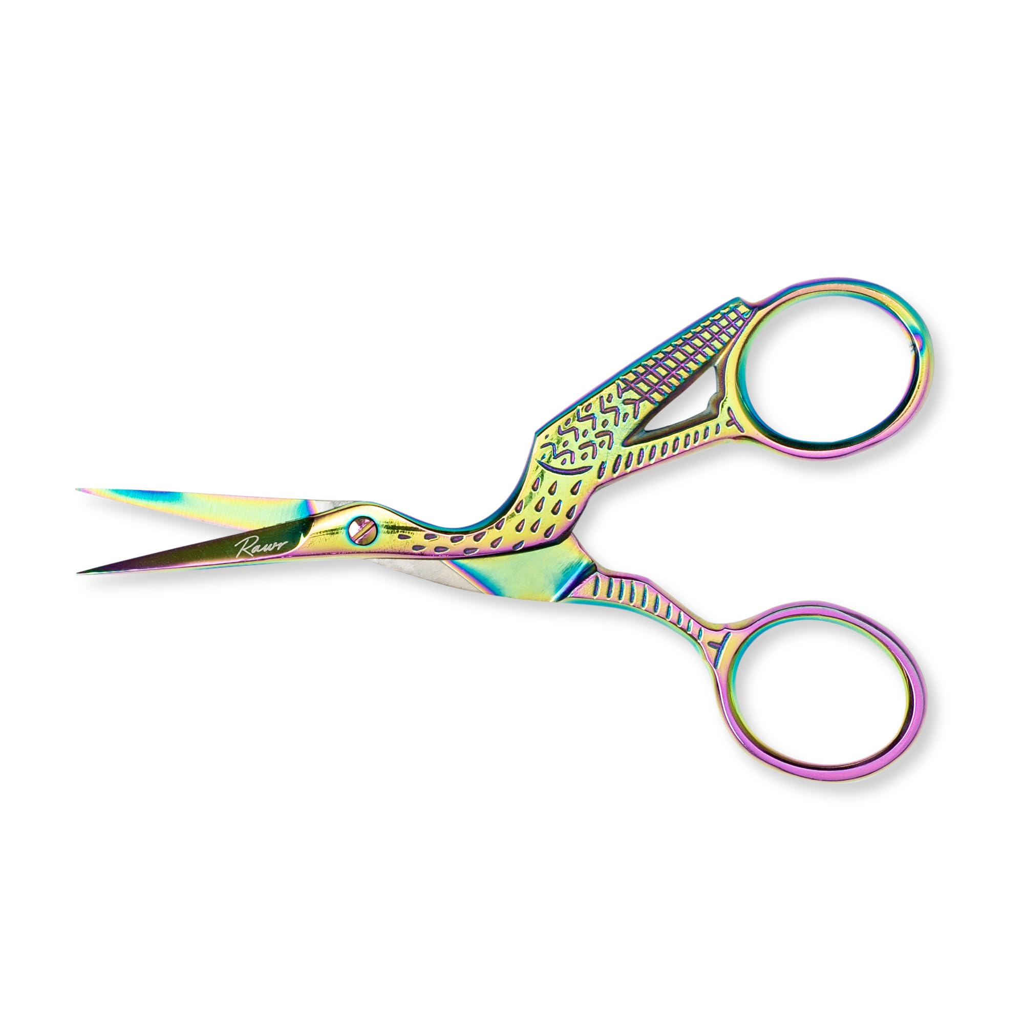 RAWR Professional Stork Scissors, 5.5 Inch Barber Hair Shears | Stainless Steel Stork Scissors for Precision | Salon-Grade Scissors for Home and Salon Use | Sharp Barber Scissors
