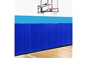 Wall Padding, Removable 2" Thick Basketball Court Wall Protector, Folding Foam Gym Pad with Waterproof Leather, Protective Wa