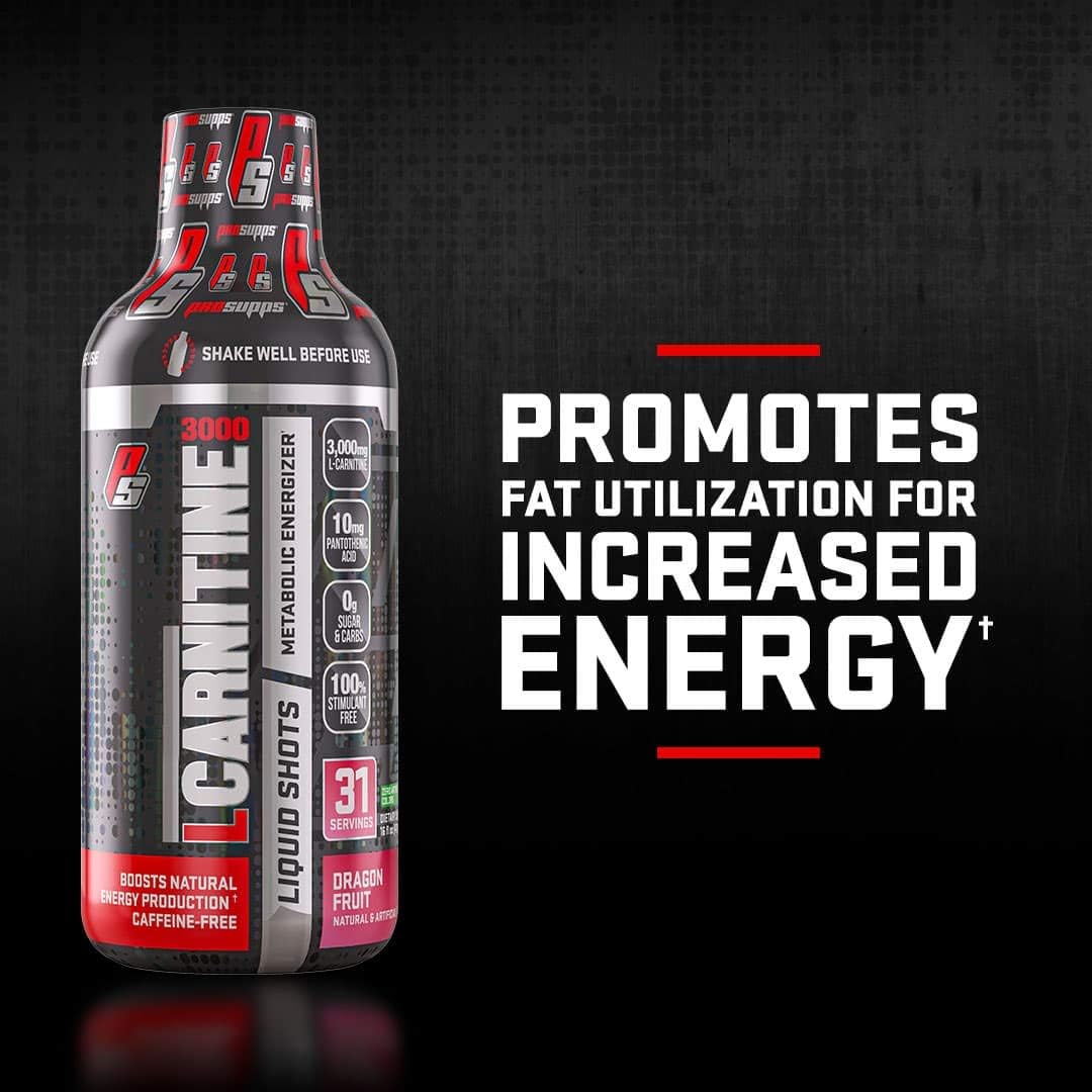 ProSupps® L-Carnitine 3000 Liquid Fat Burner, Stimulant Free Metabolic Enhancer, (31 Servings, Berry Flavor): Health & Personal Care