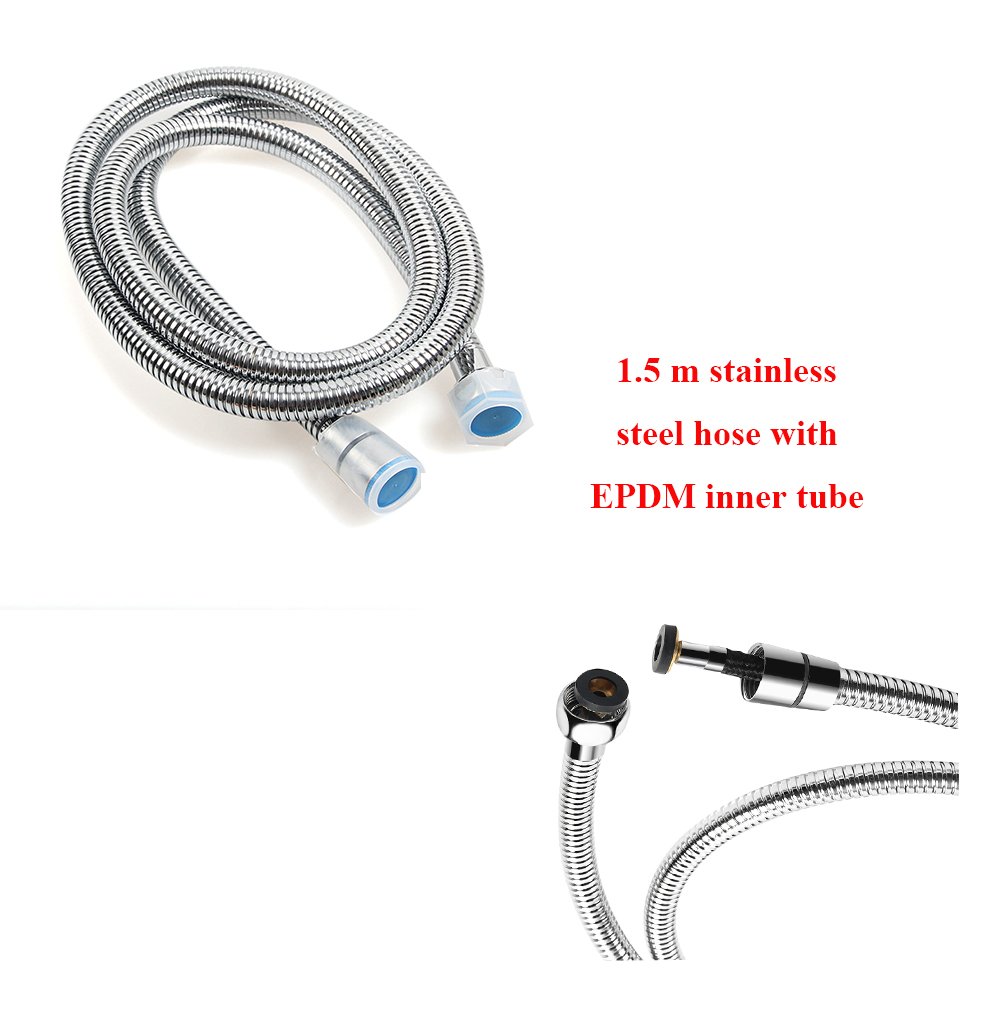 Dreamsbaku Bathroom Bidet Sprayer Spray Toilet Stainless Steel Polish faucet Handheld with Hose and Bracket Holder