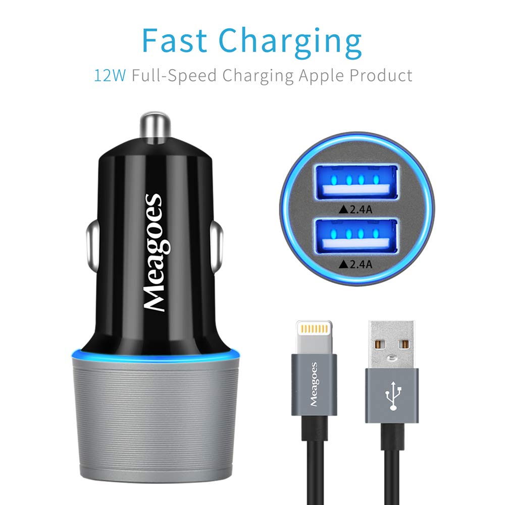 Black Friday Meagoes Fast IPhone Car Charger Apple MFi Certified