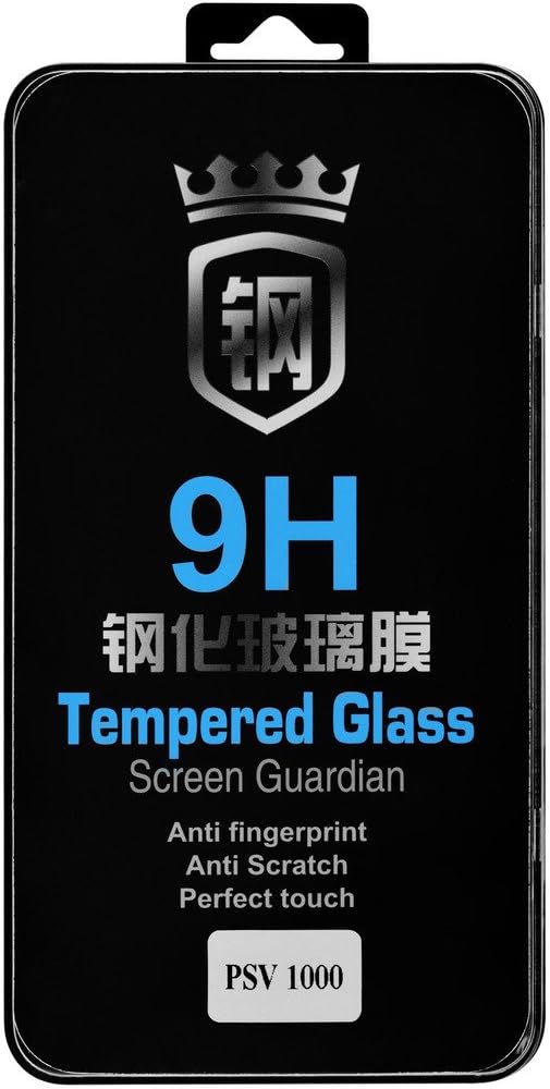 Vale® Front Screen Tempered Glass with Rear Plastic Film Protector for PS Vita 1000