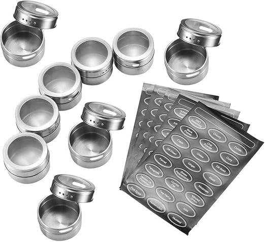 recipientes magnéticos de Almacenamiento de Lata de Especias de