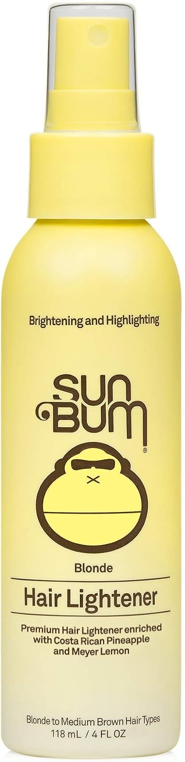 Sun Bum Blonde Formula Hair Lightener, 4oz Spray Bottle, Hair Highlighting Spray, Clear, 118.3 ml (Pack of 1)