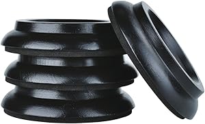 KingPoint Hardwood Upright Piano Caster Cups Set of 4 Oak Furniture Leg Pads Protection